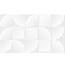 Плитка настенная Nature white белый 02 30х50 (1,2м2/68,4м2/57уп) (рельеф) (глянцевая)