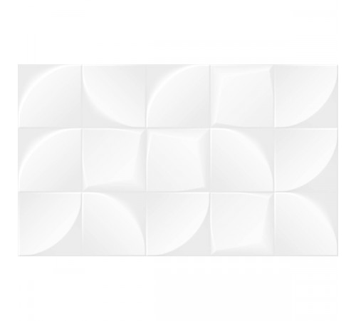Плитка настенная Nature white белый 02 30х50 (1,2м2/68,4м2/57уп) (рельеф) (глянцевая)