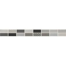 Плитка бордюр Lb-Ceramics Fiori Grigio 1506-0101-1001 серебряный матовая глазурованная 60x6.5