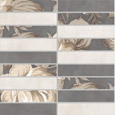 Плитка декор Lb-Ceramics Fiori Grigio 1932-0012-1001 серый матовая глазурованная 30x30