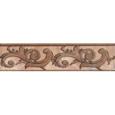 Плитка бордюр Капри Коричневый 1502-0586 Lb-Ceramics LB-CERAMICS 25x6