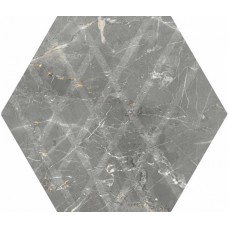 Керамический гранит 17x20 Paradyz Marvelstone Light Grey Heksagon Gres Szkl. Mat