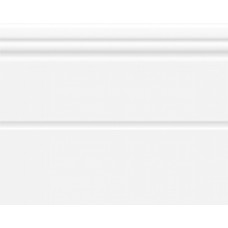 Плинтус керамический Шахтинская Плитка Флора 010300000211 белый матовая глазурованная 25x20