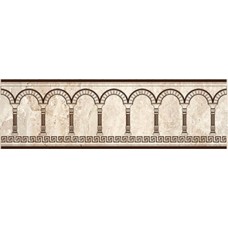 Плитка бордюр Ceramica Classic Efes Coliseum бежевый неполированная матовая глазурованная 25x7.7