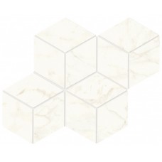 Мозаика 35.2x30.5 Atlas Concorde Marvel Shine Calacatta Delicato Mosaico Esagono Matte A417