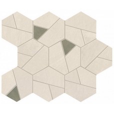 Мозаика 28.5x25 Atlas Concorde Boost Pro Ivory Mosaico Hex Olive A0QN