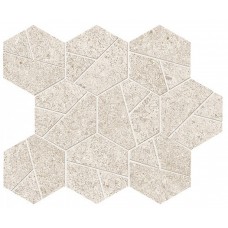 Мозаика 28.5x25 Atlas Concorde Boost Stone White Mosaico Hex A67I