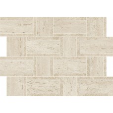 Мозаика 46.8x35 Atlas Concorde Marvel Travertine Pearl Mosaico Basketweave AF9O