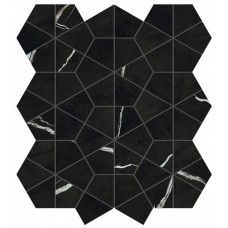 Мозаика 46.6x40.3 Atlas Concorde Marvel Meraviglia Black Origin Hexagon Lappato AJQ2