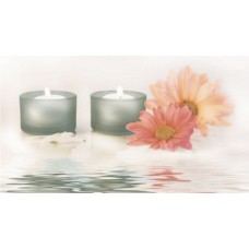 Плитка декор Ceradim Candles разноцветный глянцевая глазурованная 45x25