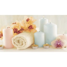 Плитка декор Ceradim Candles КВС16Candles3 разноцветный глянцевая глазурованная 45x25