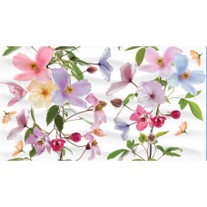 Плитка декор Ceradim Clematis КПН16ClematisB разноцветный глянцевая глазурованная 45x25