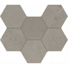 Мозаика 29x25 Италон Terraviva Dark Mosaico Hexagon Матовый 620110000110