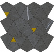 Декоративный элемент 30x25.8 Италон Metropolis Imperial Black Mosaico Vertex Матовый 600110000945