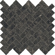 Мозаика 31.5x29.7 Италон Room Stone Black Mosaico Cross Патинированный 620110000099