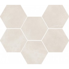 Мозаика 29x25 Италон Continuum Polar Mosaico Hexagon Натуральный 620110000186