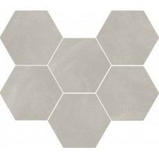 Мозаика 29x25 Италон Continuum Silver Mosaico Hexagon Натуральный 620110000188