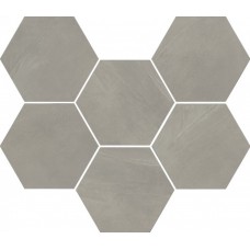 Мозаика 29x25 Италон Continuum Iron Mosaico Hexagon Натуральный 620110000189