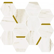 Мозаика 32.8x28.3 Италон Stellaris Carrara Ivory Mosaico Chic Натуральный 620110000222