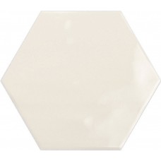 Плитка настенная 17.3x15 Ceramica Ribesalbes Geometry Hex Ivory Glossy PT03135