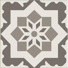 Декоративный элемент для пола 20x20 Ceramica Ribesalbes Antigua Decor Gris 16 видов паттерна PT01951