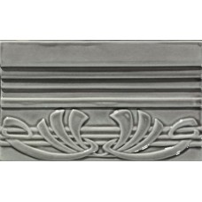 Бордюр 20x12 Ceramiche Grazia Epoque Terminale Deco Grey Craquele TED4