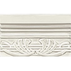 Бордюр 20x12 Ceramiche Grazia Epoque Terminale Deco Bianco Craquele TED5