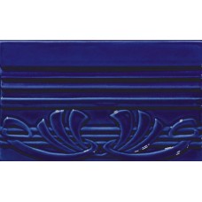 Бордюр 20x12 Ceramiche Grazia Epoque Terminale Deco Cobalt Craquele TED9