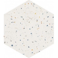 Керамогранит 37x32 DNA Tiles Terrazzo White Colours 123385