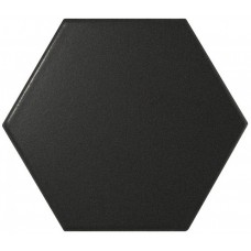 Плитка настенная 12.4x10.7 Equipe Scale Hexagon Black Matt 21909