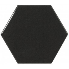 Плитка настенная 12.4x10.7 Equipe Scale Hexagon Black 21915