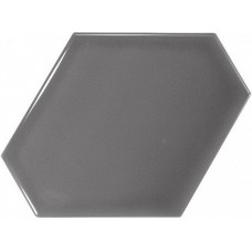 Плитка настенная 12.4x10.8 Equipe Scale Benzene Dark Grey 23829