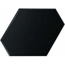 Плитка настенная 12.4x10.8 Equipe Scale Benzene Black Matt 23832