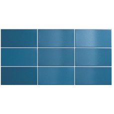 Плитка настенная 15x7.5 Equipe Crackle Ocean Blue 25035