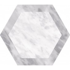 Плитка напольная 20x17.5 Equipe Bardiglio Hexagon Decor Geo несколько вариантов паттерна 23771