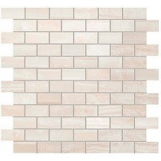 Мозаика 30.5x30.5 Атлас Конкорд Supernova Onyx Pure White Brick Mosaic 600110000202