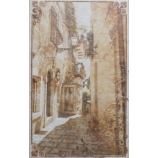 Плитка декор Palermo Beige Бежевый 01 Unitile Шахтинская Палермо 40x25