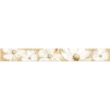 Плитка бордюр Sfumato Beige Floret Азори 50.5x6.2