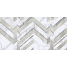 Плитка настенная Marmo Bianco Chevron Белый Голден Тайл 60x30