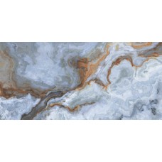 Плитка Harlow Blue Golden Glossy Carving Belleza 120x60