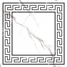 Плитка декор Grasaro Classic Marble G-270/G/d01/400x400x8 белый неполированная глянцевая глазурованная 40x40