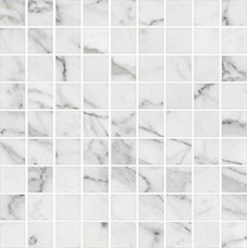 Плитка мозаика Kerranova Marble Trend K-1000/LR/m01/300x300x10 белый лаппатированная глазурованная 30x30