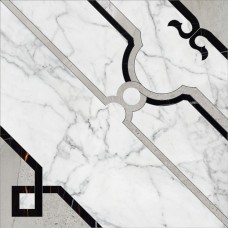 Керамогранит Kerranova Marble Trend K-1000/MR/d01-cut/600x600x10 белый 60x60